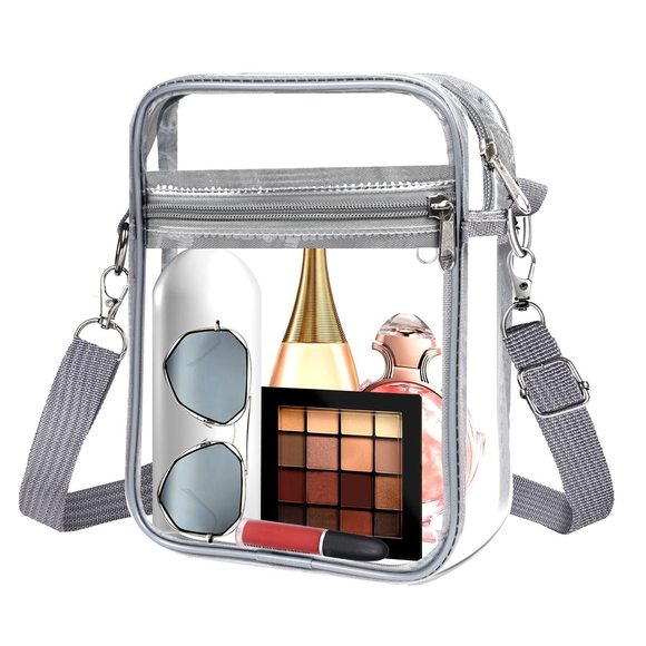 Clear Bag Stadium Aroved, Crossbody Bag Purse Adjustable Strap Shoulder -_- - Picture 1 of 7